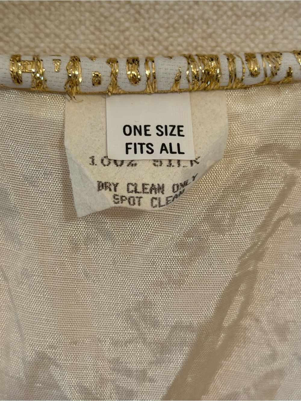 Vintage Caron Joy Cream Beaded and Embroidered Statement Vest One Size - Picture 3 of 8